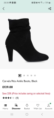 I really like these ankle boots - but they're too expensive!  Have you seen anything similar?