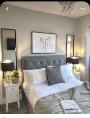 Ideas for sad, clinical, bare bedroom