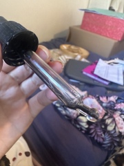 What the hell has done this to my Miracle Oil rubber pipette?!!