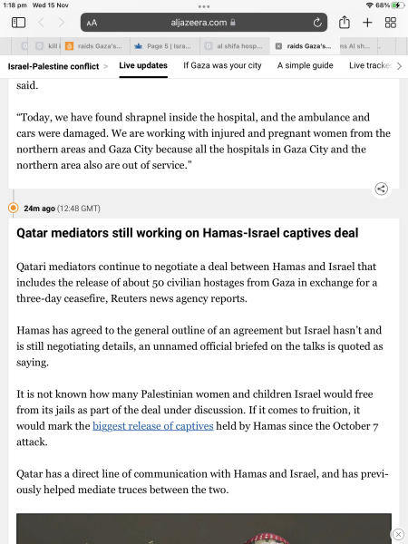 Israel has bombed the front of a hospital / 2