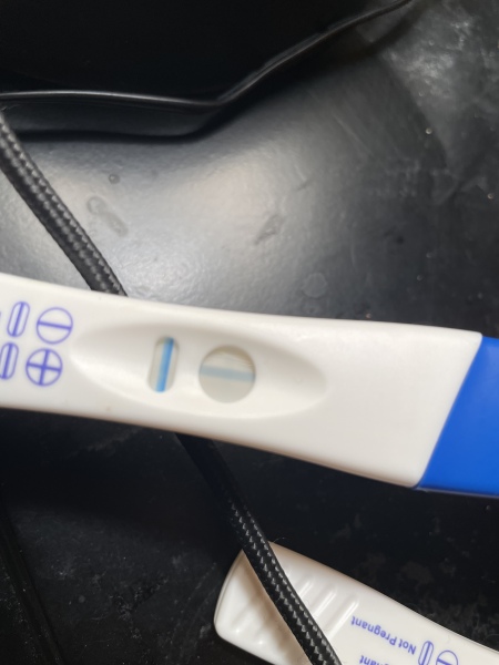 Clear blue test. Evap line or positive