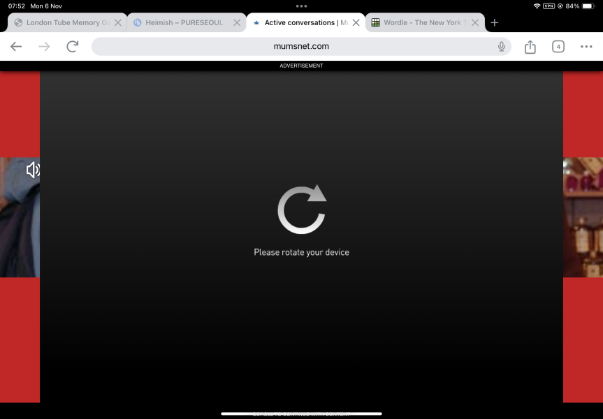 Another advert covering screen.