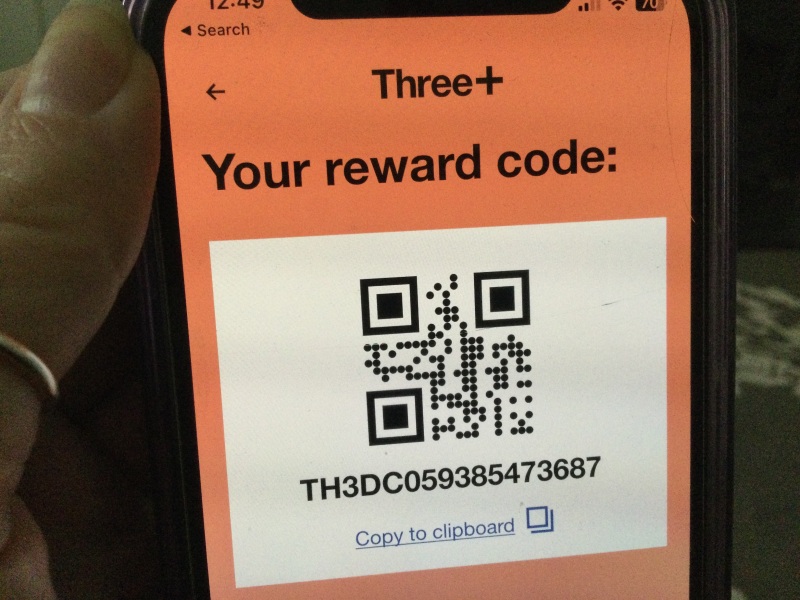 Can anyone spare their £3 Cineworld Code from Three+ today please?