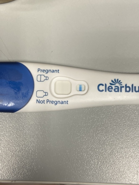 Clear blue test. Evap line or positive