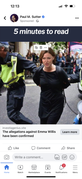 What is all the stuff about Emma Willis on instagram?