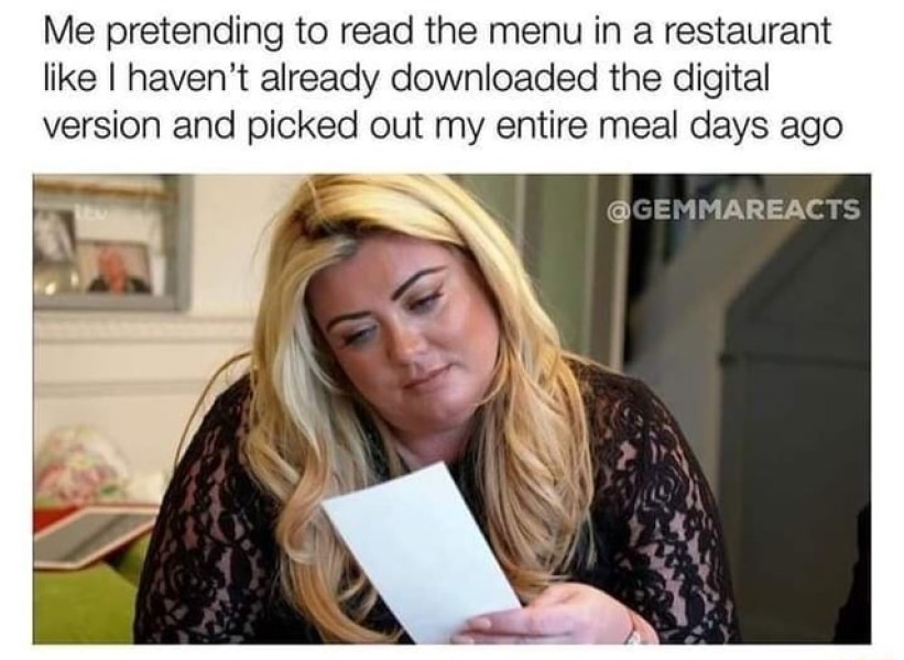To Read the menu online