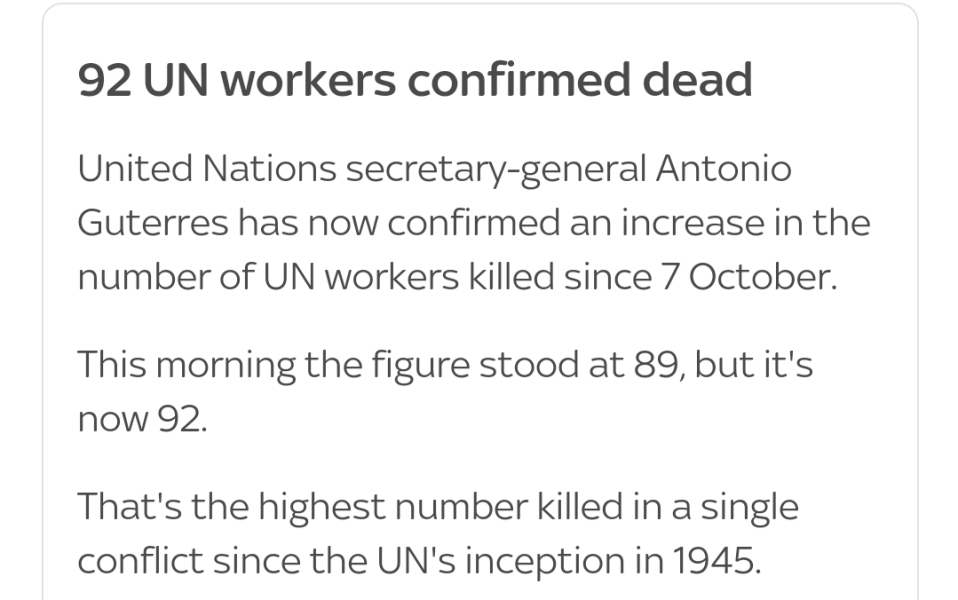 UN's Guterres: Gaza deaths show something "clearly wrong" with Israel operation