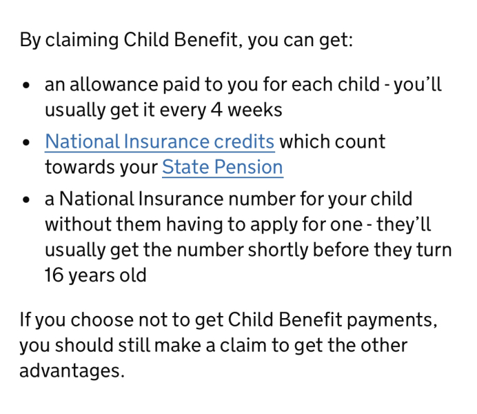 Repaying child benefit - HOW