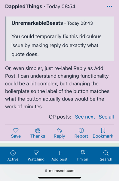 I would like a reply to the "Reply" issue