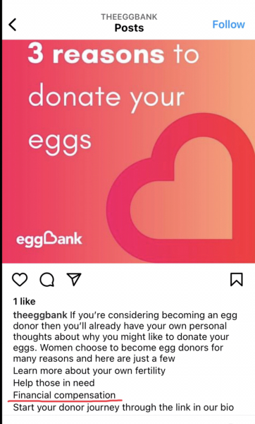 To tell you the Scottish Govt are targeting 18 year old girls for egg harvesting