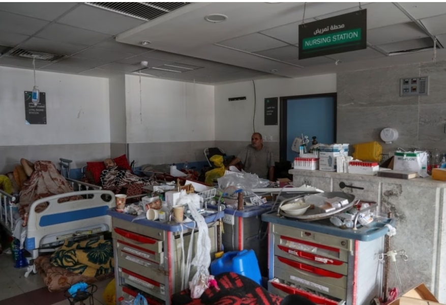 Mainly about Al Shifa [bombed front of hospital 3]