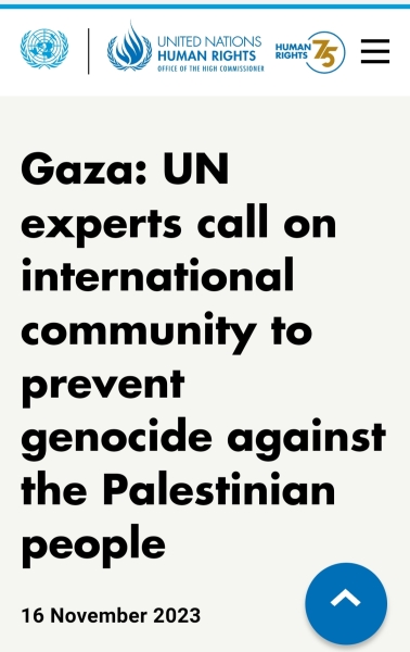 Please do all you can to object to the genocide of Palestinians