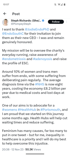 Meet the new CEO of Endometriosis South Coast