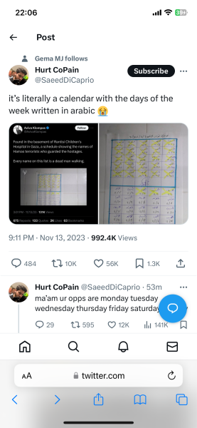 Be aware of misinformation seen regarding Palestine