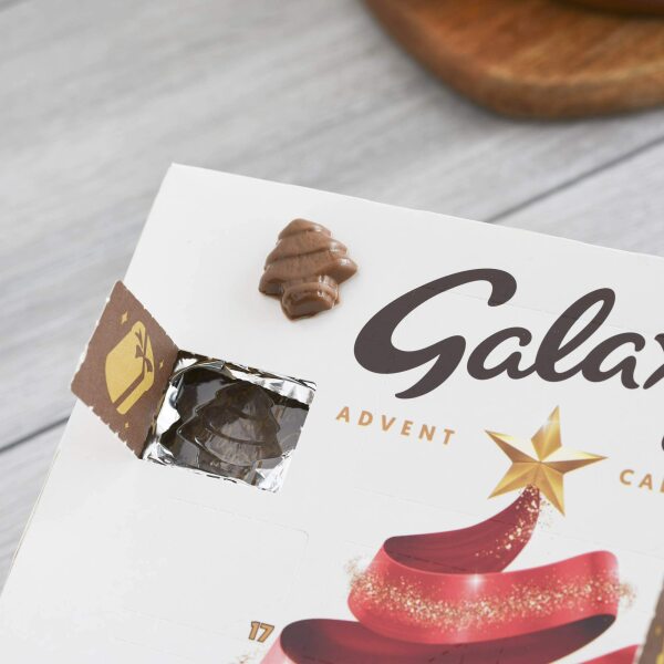 Advent calendar with distinguished chocolate shapes...