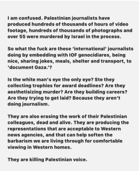 Journalists on the ground in Gaza