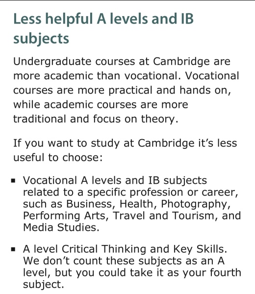 Business History and Media A levels- what do you think?