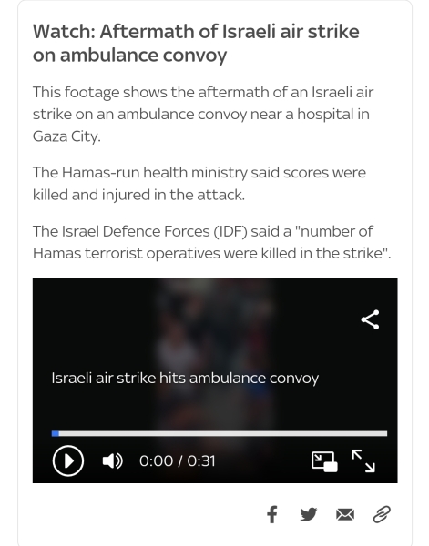 Israels airstrikes have targeted an ambulance carrying injured civilians towards the Rafah border...