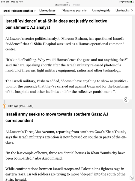 Israel has bombed the front of a hospital / 2