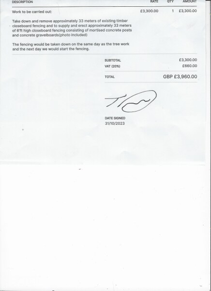 This quote for fencing - does it seem reasonable?