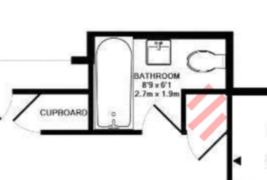 How easy is it to remove airing cupboard - floor plan