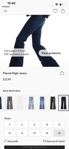 Flared jeans for petite teen