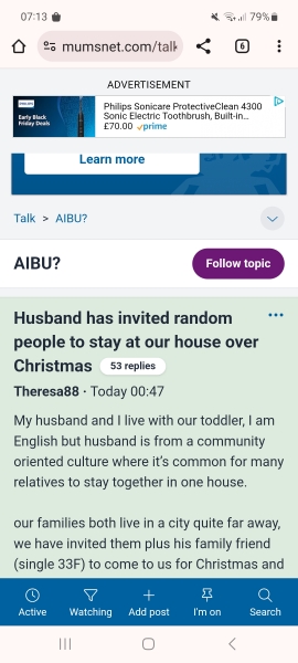 Some threads 'auto scrolling'- advert?