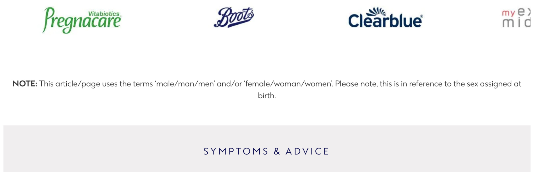 Boots menopause advice for "people with a vagina"