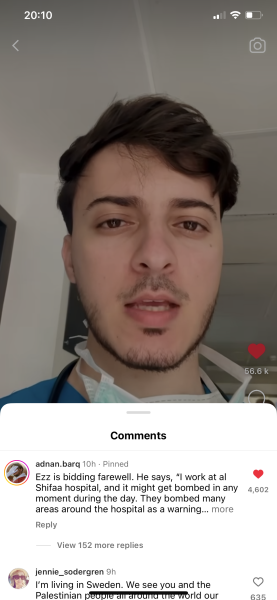 Israel has bombed the front of a hospital