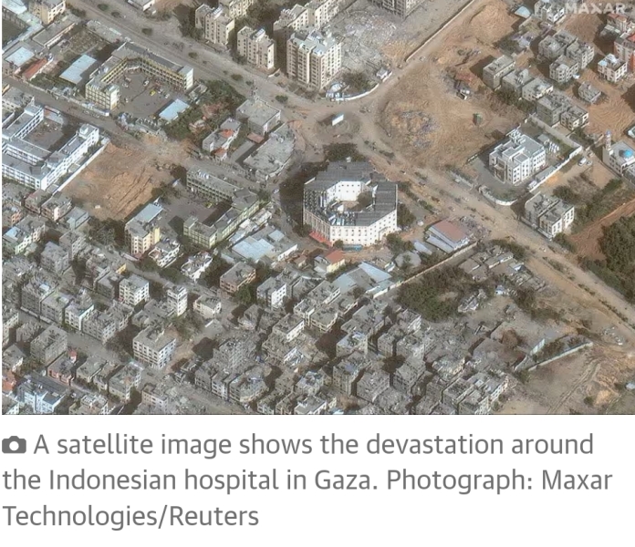 Mainly about Al Shifa [bombed front of hospital 3]