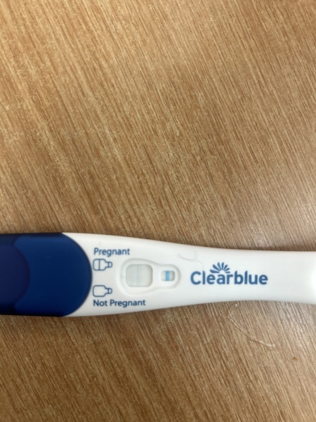 Clear blue test. Evap line or positive