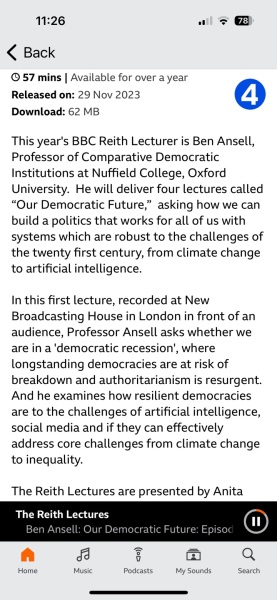Reith lecture 2023
