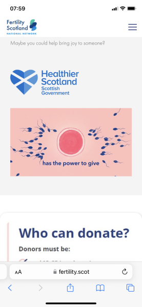 To tell you the Scottish Govt are targeting 18 year old girls for egg harvesting