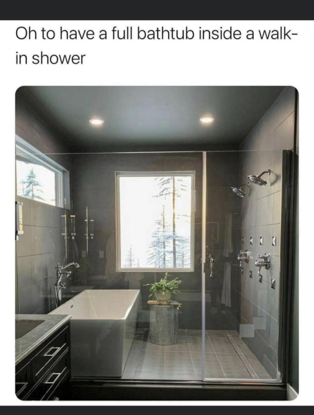 Bath inside a shower, do you like the look of it?