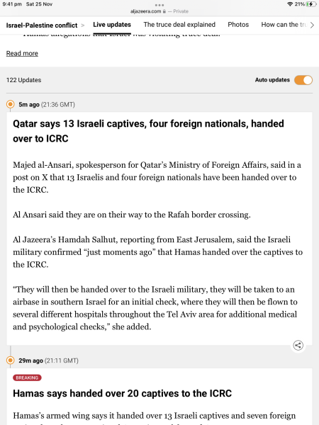 Israelis held hostage (part 2)