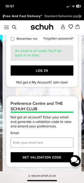 It's en route Schuh!