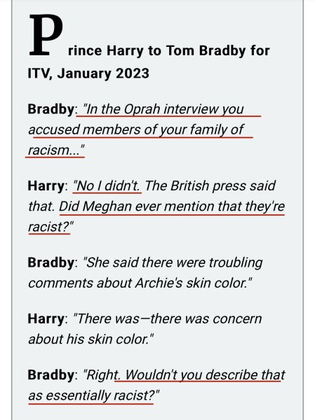 2 racist royals?