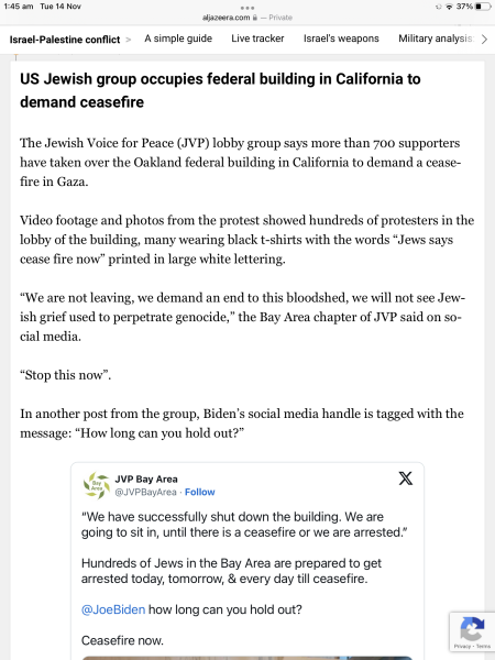 Israel has bombed the front of a hospital