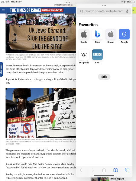 Shocked by the racist signs at marches