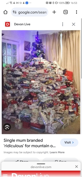 What’s downs MN have a against a pile/sack of presents?