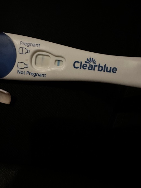 Evap line on clear blue???