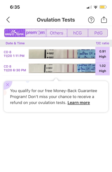Positive OPK on CD8?