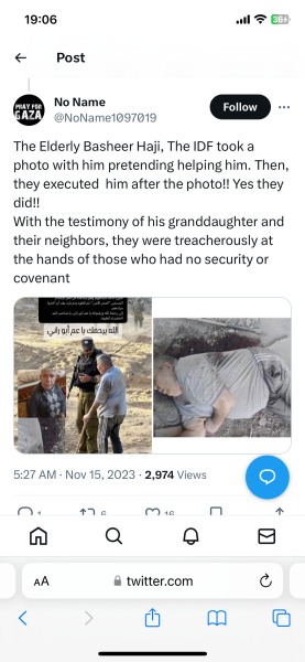 Be aware of misinformation seen regarding Palestine