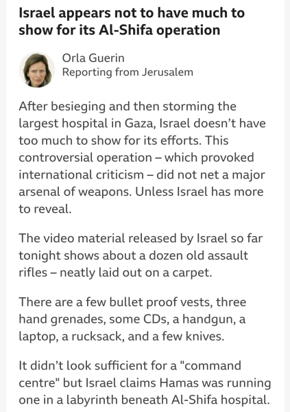 Israel has bombed the front of a hospital / 2