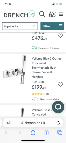 Shower or bath taps with extra hose