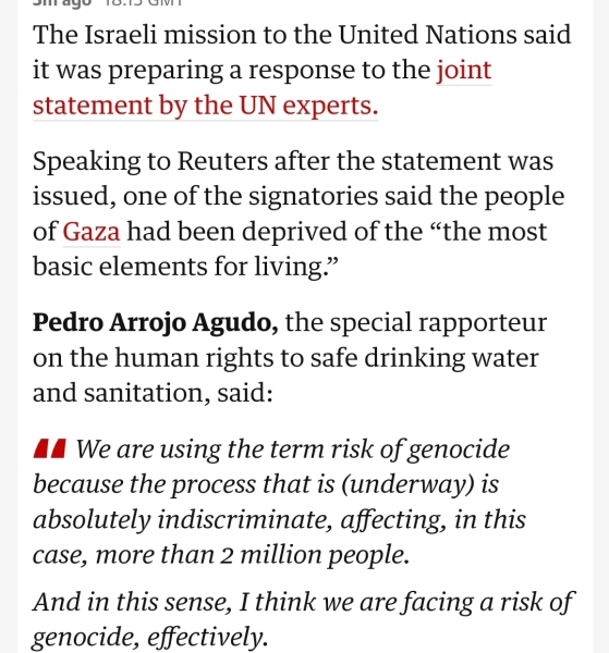 To think it’s turning into genocide in real time part 2