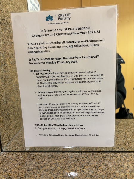 Create Fertility - Experiences