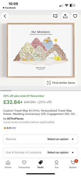 Please help me find a 1st anniversary present!