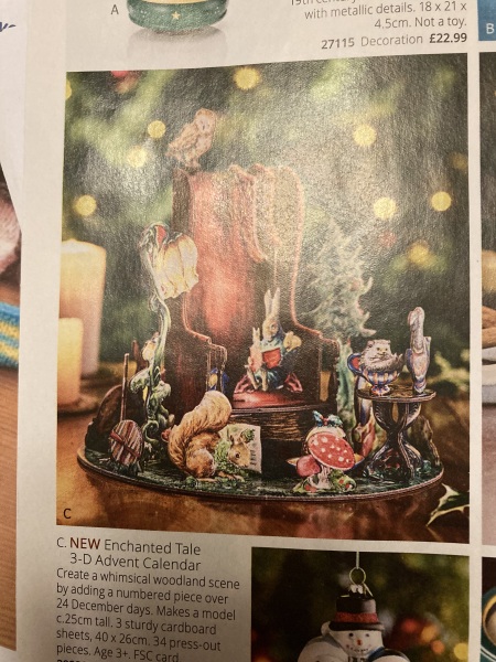 Picture advent calendars that add to the scene rather than have random pictures behind the doors