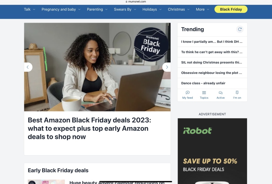 Another advert covering screen.